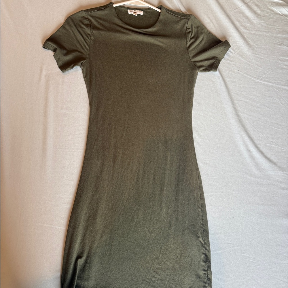 Elegant Olive Green Women's Dress